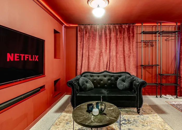Avec Privatif La Courtisane - Sofa Tantra, Terasse, Salon D'hiver Sous Dôme Transparent Chauffé - Love-room-alsace-67 Appartement Niederbronn-les-Bains